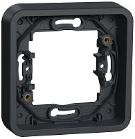 Рамка горизонтальная Schneider Electric Mureva Styl 1-м. IP55 антрацит картинка